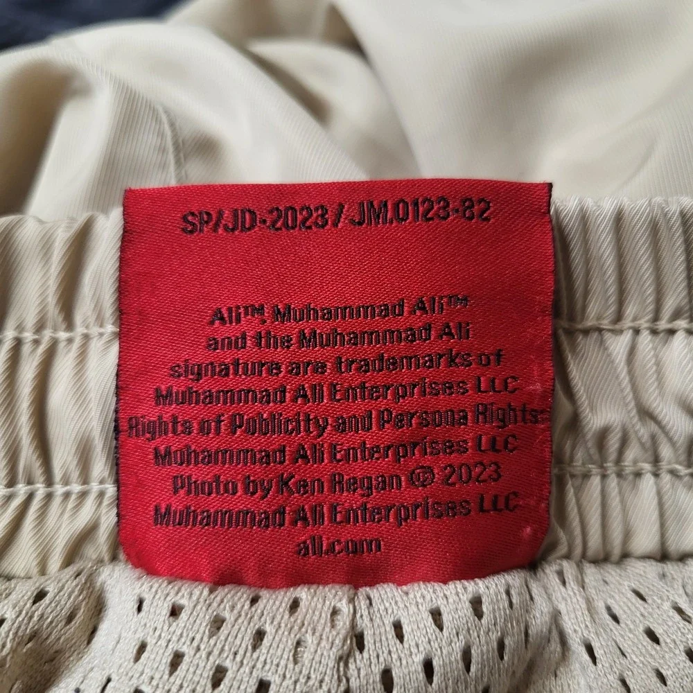 Shoe‎ Palace X Muhammad Ali Men Activewear Shorts L Beige Boxing Drawstring